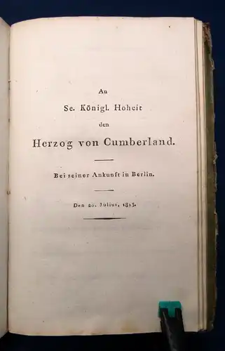 Müchler Gedichte. Niedergelegt auf dem Altar des Vaterlandes 1813 Militaria js