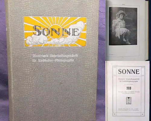 Kiesling Sonne ill. Unterhaltungsschrift Liebhaberphotographie 1910 6. Jg. js