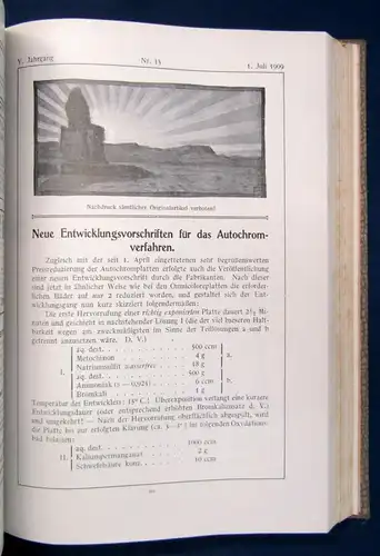 Kiesling Sonne ill. Unterhaltungsschrift Liebhaberphotographie 1909 5 Jg. js