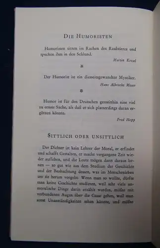 Kalenter, Ossip Kurioses von Büchern und Bücherschreibern 1963 Signatur vors  js