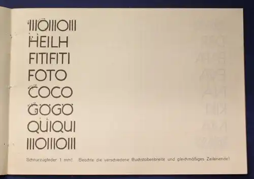 Unbenutztes Schreibübungsheft "Normalschrift" um 1920 Linguistik Orthographie js