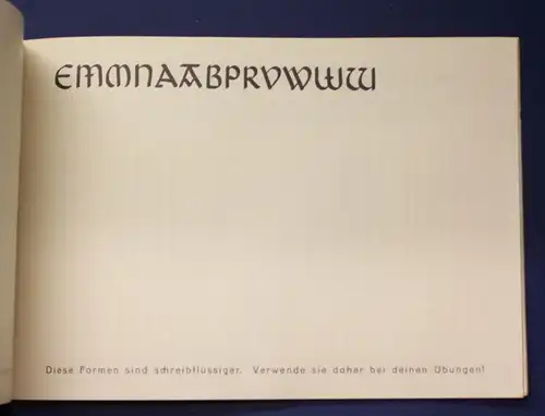 Unbenutztes Schreibübungsheft "Normalschrift" um 1920 Linguistik Orthographie js