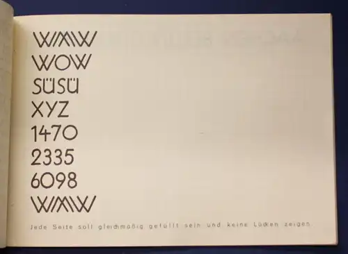 Unbenutztes Schreibübungsheft "Normalschrift" um 1920 Linguistik Orthographie js