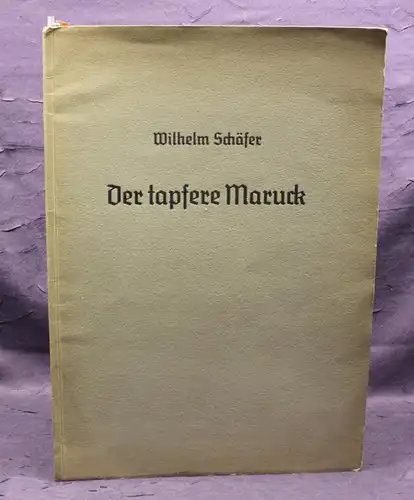 Schäfer Der tapfere Maruck Eine Anekdote Belletristik Geschichte Klassiker js