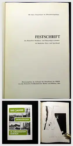 Festschrift 100 Jahre Bergsteigen im Elbsandsteingebirge 1964 Geschichte