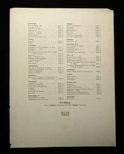Baum Julius /Kick Alte Städtebilder aus Schwaben 1.Band 1910 Ortskunde Geografie