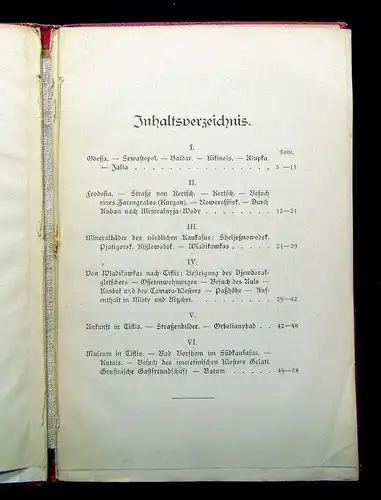 Benndorf Durch die Krim und den Kaukasus 1899 Selten Landeskunde Ortskunde