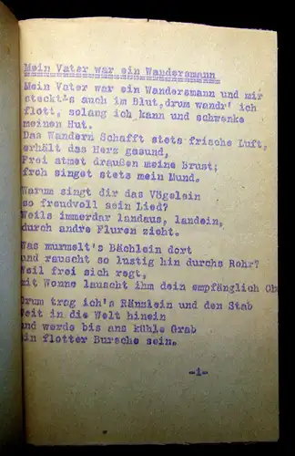 Liederbuch der W.u.Kl. Vereinigung D. Lössnitz 1912-1972 Sehr Selten Lieder