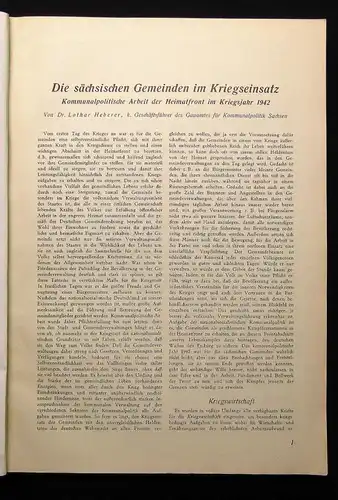 Das Sachsenbuch 1943 (frühere Handbuch für Sachsen) Ortsverzeichnis 127.Jhg.