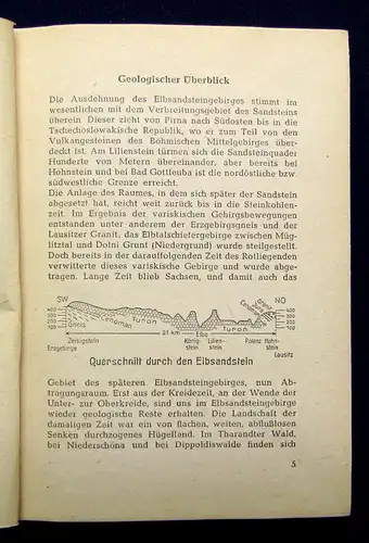 VEB Bibliogr. Institut Heimat-u. Wanderbuch Nr.3 1956 Geographie Ortskunde Guide