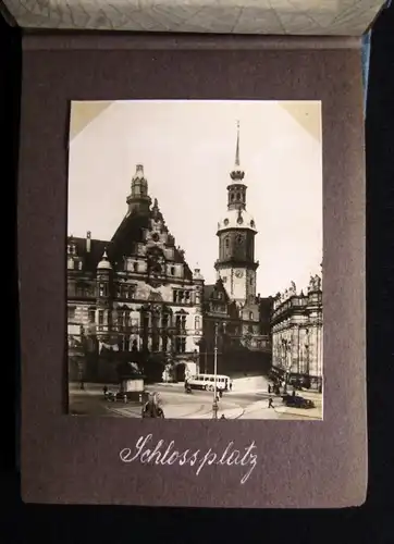 Fotoalbum mit 23 Fotographien von Dresden und der Sächs. Schweiz um 1930 9x14 cm