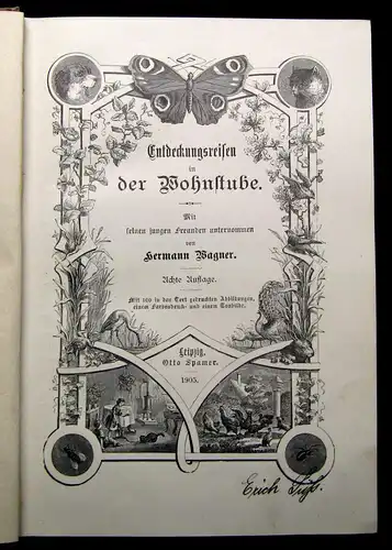 Wagner Entdeckungsreisen in der Wohnstube 1905 Belletristik Ratgeber