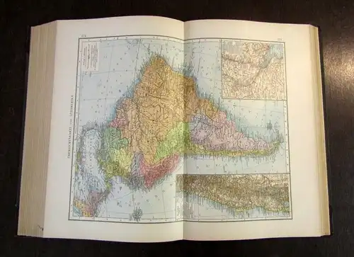 Scobel Andrees Handatlas 1899 mit Verzeichnis  126 Haupt u.137 Nebenkarten