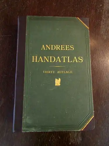 Scobel Andrees Handatlas 1899 mit Verzeichnis  126 Haupt u.137 Nebenkarten