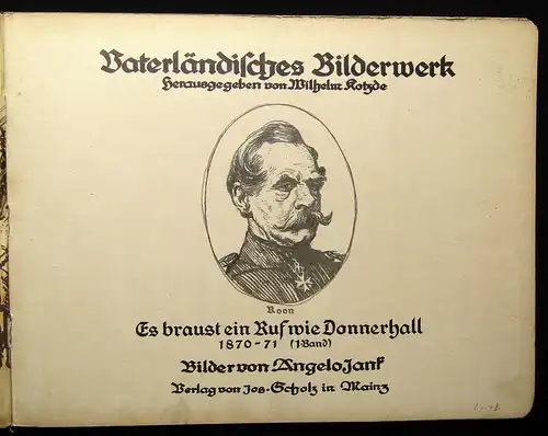 Kotzde Vaterländische Bilderbücher Bd.1-3 selten um 1910 Militaria Militär
