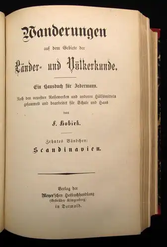 Hobirk Wanderungen auf dem Gebiete der Länder-u. Völkerkunde 1875 Bd.1-25 kompl.