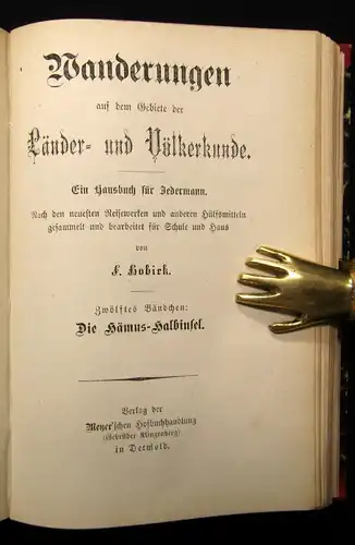 Hobirk Wanderungen auf dem Gebiete der Länder-u. Völkerkunde 1875 Bd.1-25 kompl.