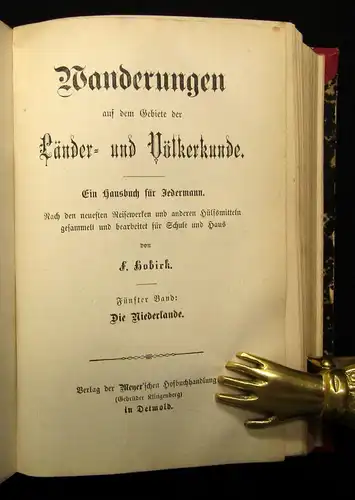 Hobirk Wanderungen auf dem Gebiete der Länder-u. Völkerkunde 1875 Bd.1-25 kompl.