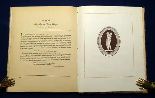 Monumens du culte Secret des Dames Romaines 1784 Erotica erschienen um 1900  mb