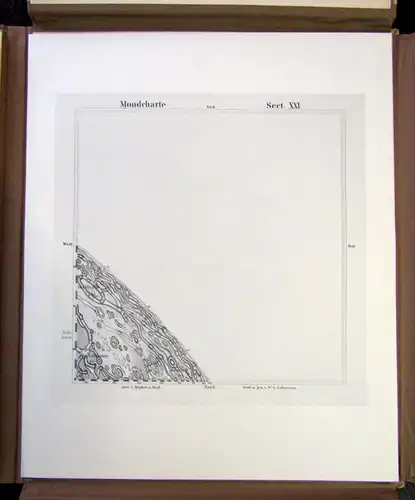 Lohrmann Mondkarte in 25 Sektionen 1963 2.Auflage J. F. Julius Schmidt js