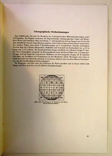 Lohrmann Mondkarte in 25 Sektionen 1963 2.Auflage J. F. Julius Schmidt js