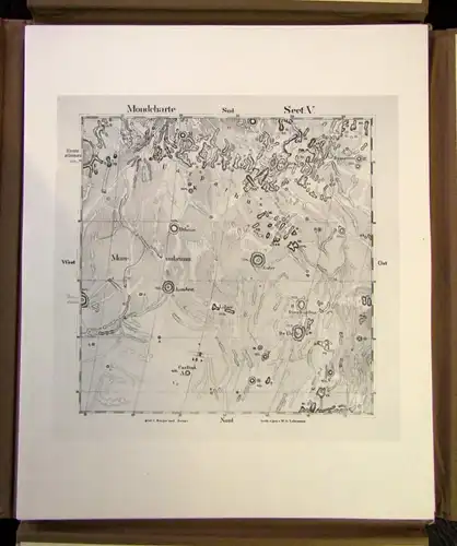 Lohrmann Mondkarte in 25 Sektionen 1963 2.Auflage J. F. Julius Schmidt js