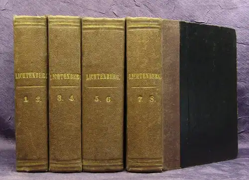 Georg Christoph Lichtenbergs Vermischte Schriften 8 Bde. in 4 1853 Or.Ausgabe js