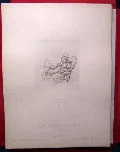 A,. Henschel's Skizzenbuch um 1880 48( von 50) Tafeln Künstler Kunst 3.Teil js