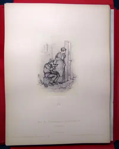 A,. Henschel's Skizzenbuch um 1880 48( von 50) Tafeln Künstler Kunst 3.Teil js