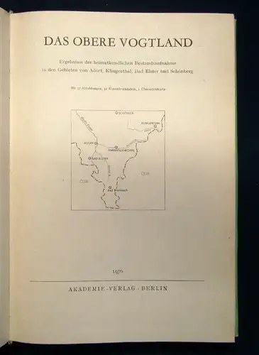 Werte unserer Heimat Bd 26 Das obere Vogtland 1976 Saxonica Sachsen sf