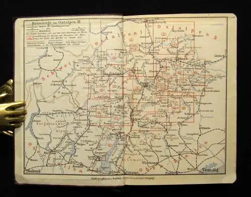 Meyers Reisebücher  Ostalpen Bd. 1-4 Mischauflage 1927, 1929, 1930