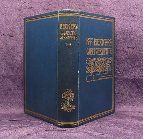 K. F. Beckers Weltgeschichte Bd. 1-2 1890 Bildband Bevölkerung Illustrationen