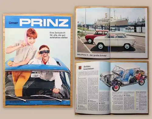 Orig. Werbeprospekt Zeitschrift NSU Unser Prinz 1963 Audi Auto Union Automobile
