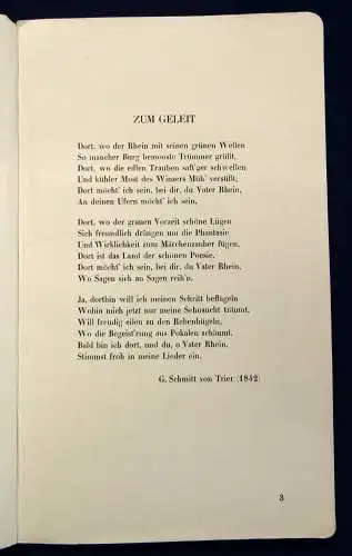 Clemen Der Mittelrhein Ein Blick über das Land und seine Kultur um 1915 js