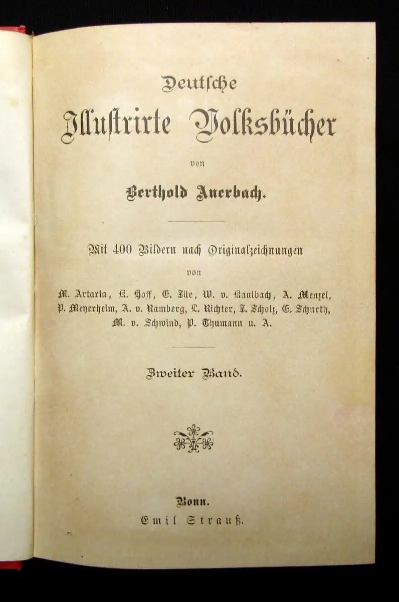 Auerbach Deutsche illustrierte Volksbücher 400 Bilder nach Or.Zeichnungen 1900