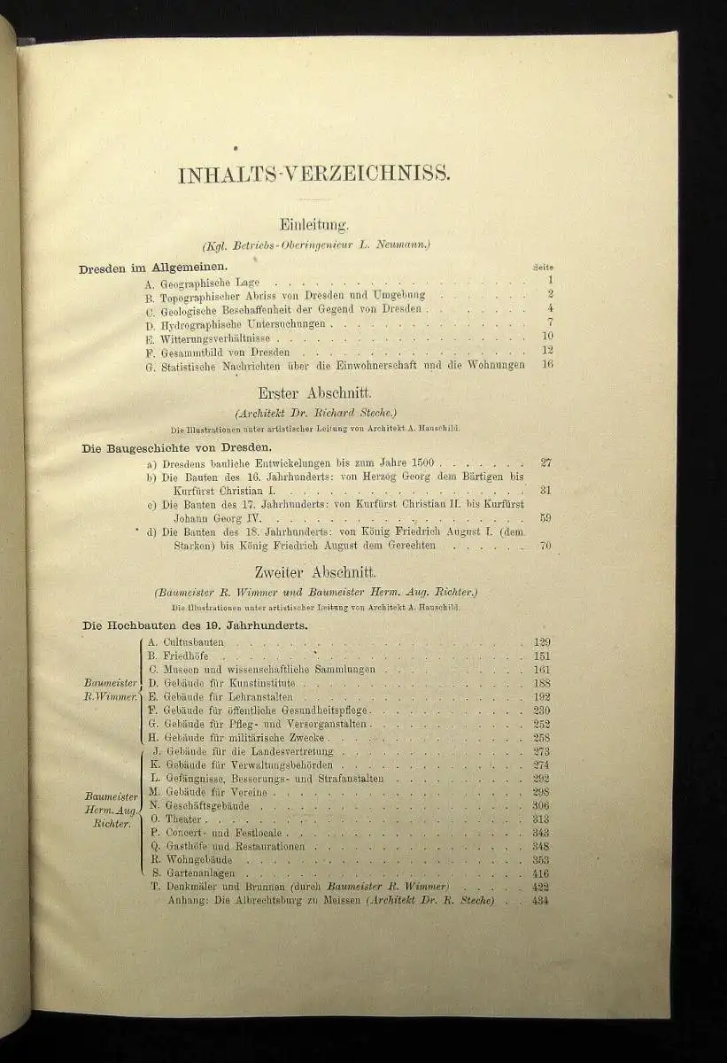 Die Bauten Techn.u. Industriellen Anlagen von Dresden 1878 Or.ausgabe selten