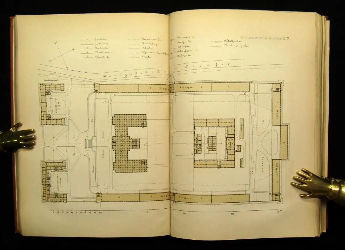 Die Bauten Techn.u. Industriellen Anlagen von Dresden 1878 Or.ausgabe selten