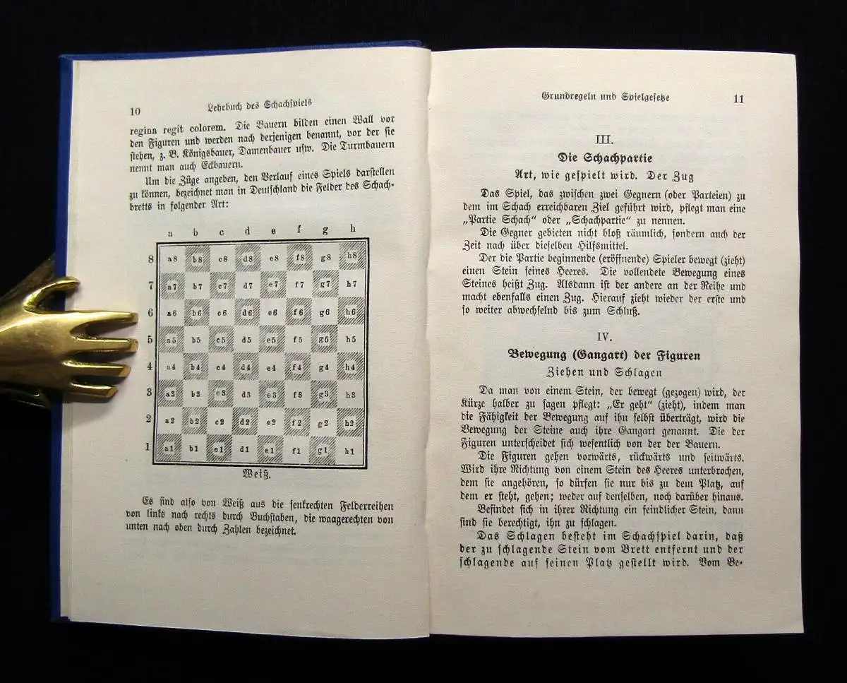Mieses/Dufresne Lehrbuch des Schachspiels 1935 Denksport Turnier Schach Kultur