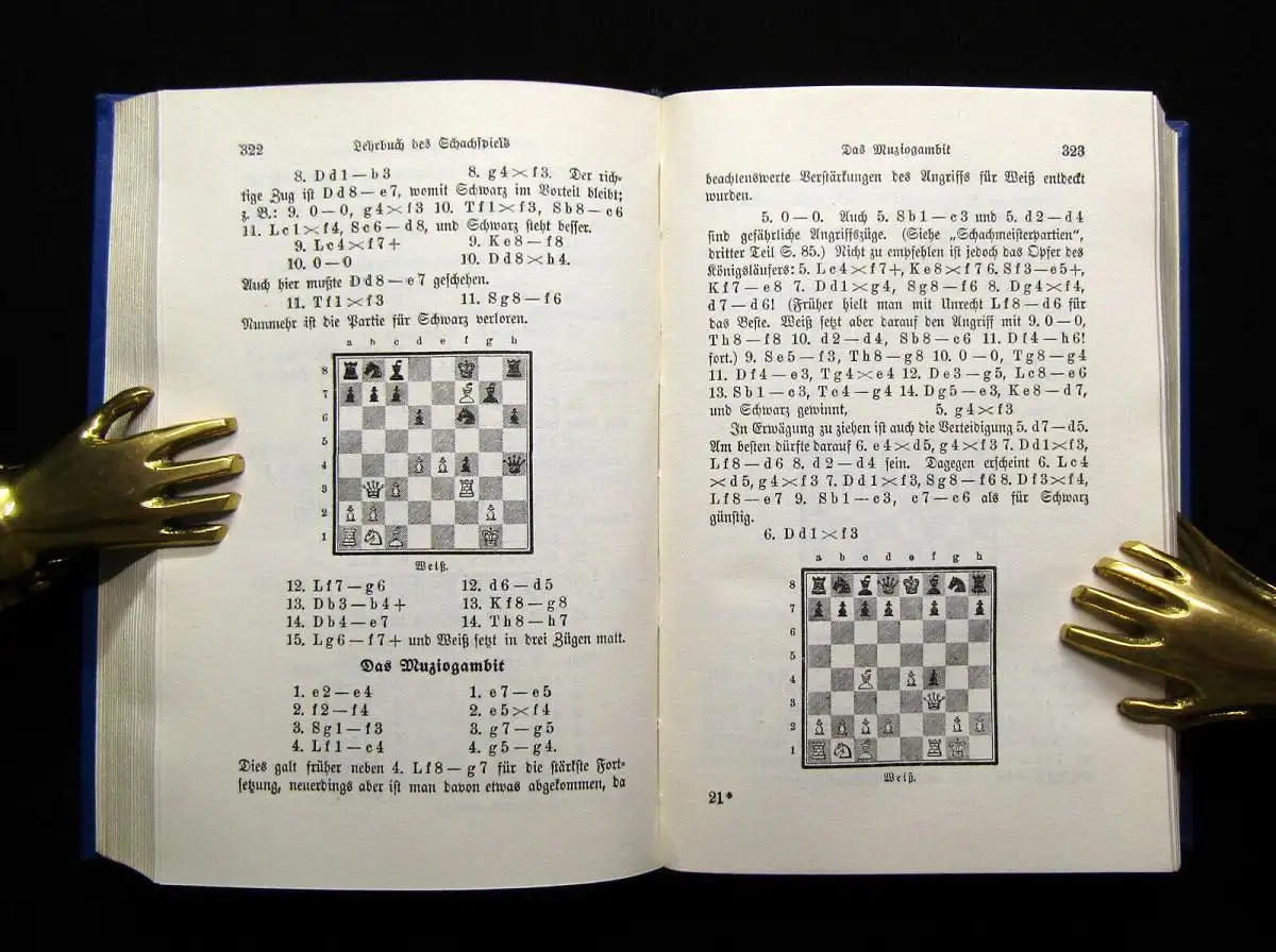 Mieses/Dufresne Lehrbuch des Schachspiels 1935 Denksport Turnier Schach Kultur