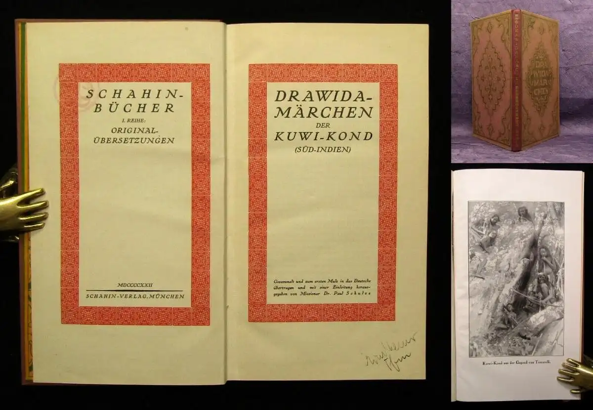 Schulze Drawida-Märchen der Kuwi- Kond (Süd- Indien) 1922 Erzählungen