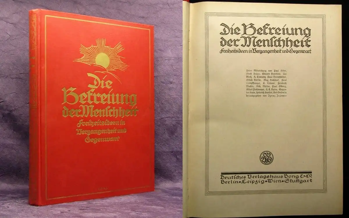 Adler Die Befreiung der Menschheit Freiheitsideen Vergangenheit / Gegenwart 1921