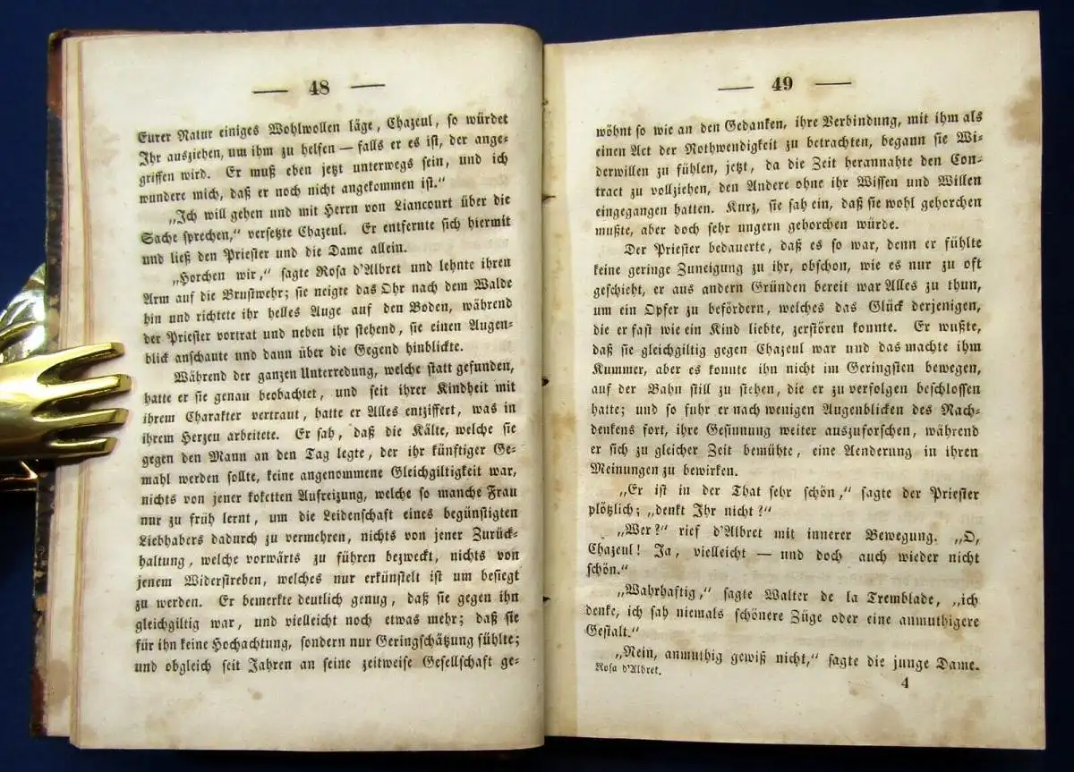 Echo der neuesten Engl. Tagespresse Deutsche Ausgabe 3 Bde. Rosa D`Albret 1844 j