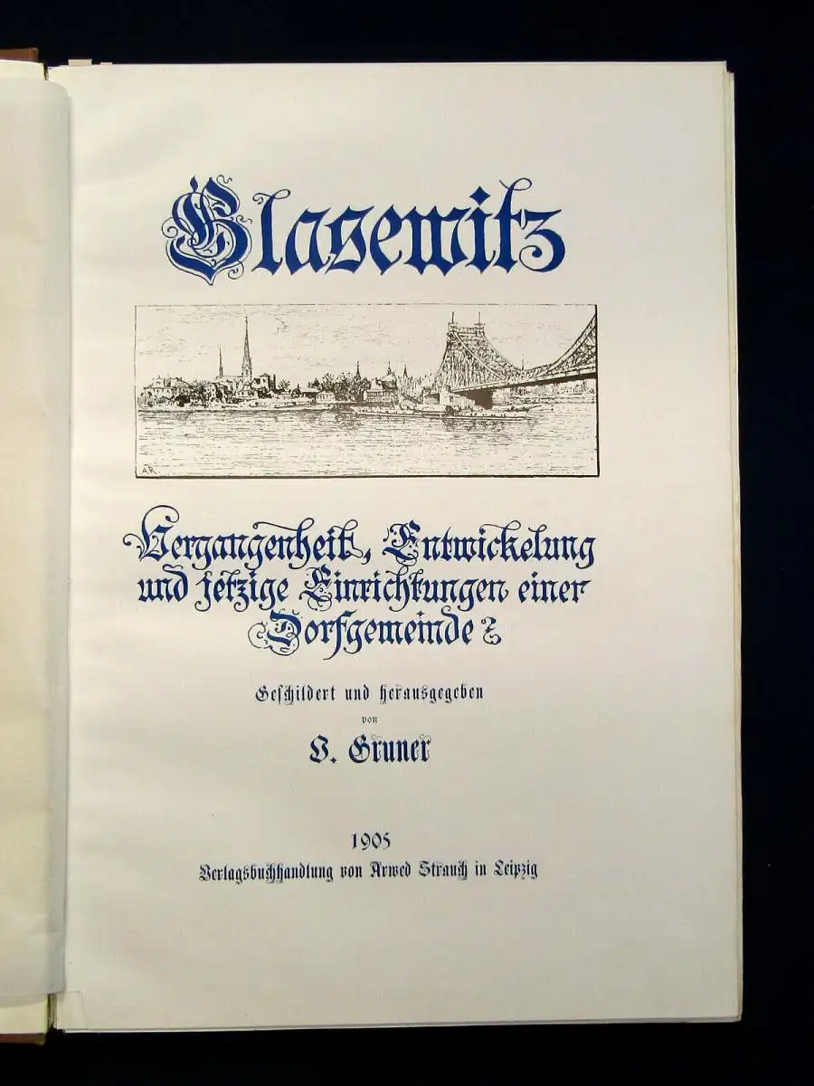 Gruner Blasewitz Vergangenheit und Entwicklung 1905 Ortskunde Landeskunde mb