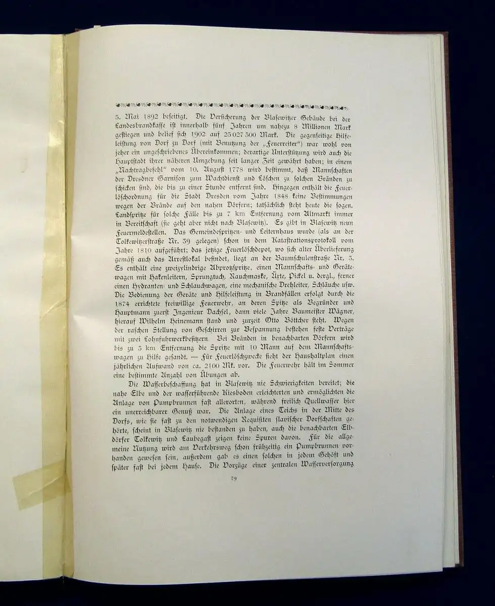 Gruner Blasewitz Vergangenheit und Entwicklung 1905 Ortskunde Landeskunde mb