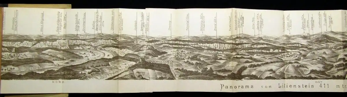 Panorama vom Lilienstein Leporello die Krone der Sächsischen Schweiz selten
