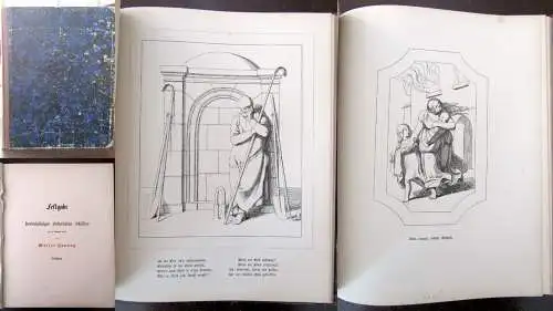 Reher Schillers Lied von der Glocke in 40 Blättern bildlich dargestellt 1855 js