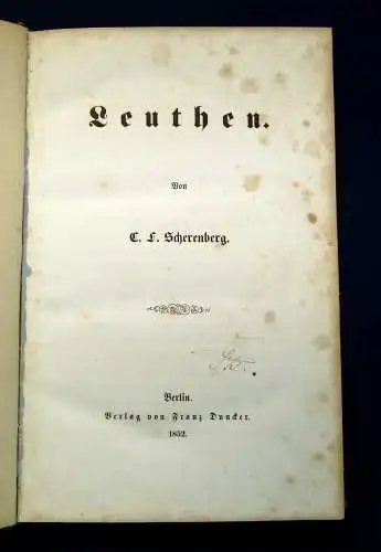 Scherenberg Sammelband mit 4 Werken EA 1852 1853 1856 1855 Geschichte Napoleon