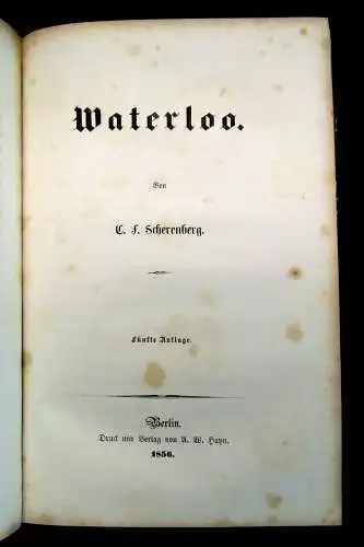 Scherenberg Sammelband mit 4 Werken EA 1852 1853 1856 1855 Geschichte Napoleon