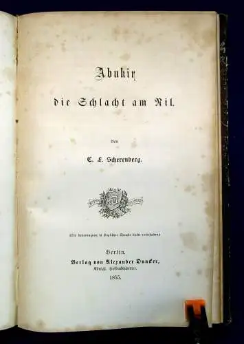 Scherenberg Sammelband mit 4 Werken EA 1852 1853 1856 1855 Geschichte Napoleon