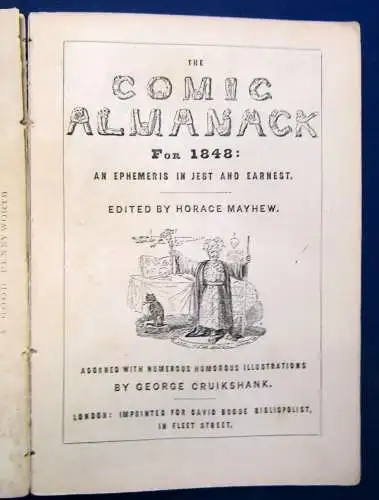 The Comic Almanack For 1848 An Ephemeris in Jest and Earnest by Cruikshank js